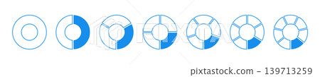 Wheel round blue divided diagrams with one, two, three, four, five, six, seven segments. Circle division on 1 2 3 4 5 6 7 equal parts. Coaching blank. Wheel round blue divided diagrams with one, two, three, four, five, six, seven segments. Circle division on 1 2 3 4 5 6 7 equal parts. Coaching blank. 139713259