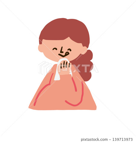 An illustration of a pregnant woman enjoying her meal. An illustration of a pregnant woman enjoying her meal. 139713973