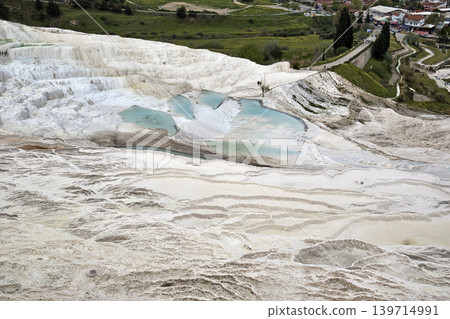 96149 Türkiye - Pamukkale, a World Heritage Site - White travertine terraces 96149 Türkiye - Pamukkale, a World Heritage Site - White travertine terraces 139714991