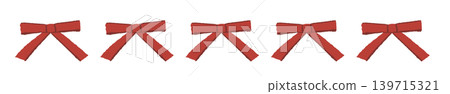 Illustration of a red, straight ribbon line border decoration with a transparent background. Illustration of a red, straight ribbon line border decoration with a transparent background. 139715321