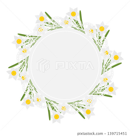 Daffodil circular lace frame Daffodil circular lace frame 139715451
