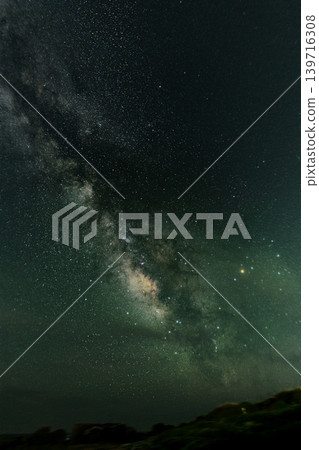 A beautiful starscape photograph of the Milky Way and the constellation Scorpio, viewed from the coast of Chikura on the Boso Peninsula. A beautiful starscape photograph of the Milky Way and the constellation Scorpio, viewed from the coast of Chikura on the Boso Peninsula. 139716308