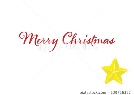 Simple gold pentagram corner decoration, horizontal Christmas card template, transparent background. Simple gold pentagram corner decoration, horizontal Christmas card template, transparent background. 139716332
