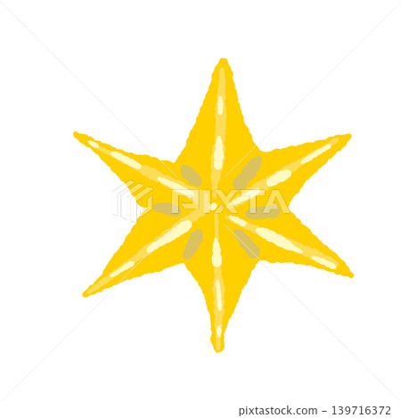 金色立體六芒星,獨立插圖,透明背景。 金色立體六芒星,獨立插圖,透明背景。 139716372