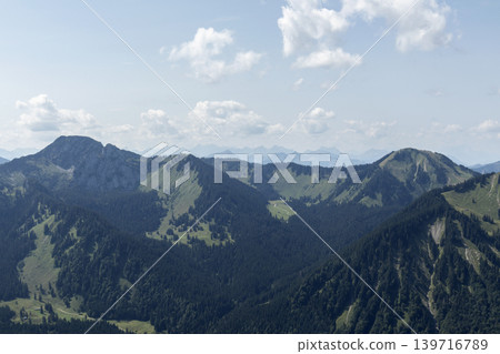 Bodenschneid mountain tour in springtime, Bavaria, Germany 139716789