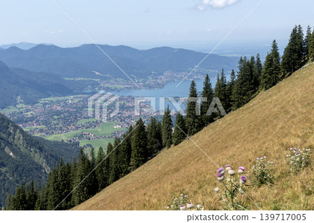 Tegernsee lake, Bodenschneid mountain tour in springtime, Bavaria, Germany Tegernsee lake, Bodenschneid mountain tour in springtime, Bavaria, Germany 139717005