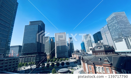 東京丸之內的高層建築群 東京丸之內的高層建築群 139717790