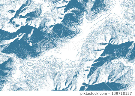 Antique Cartographic Lines Map Texture Vector Background in Vintage Engraving Ink Style Antique Cartographic Lines Map Texture Vector Background in Vintage Engraving Ink Style 139718137