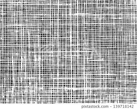 Black and white grunge crosshatch texture. Linen fabric-inspired ink-style background. Black and white grunge crosshatch texture. Linen fabric-inspired ink-style background. 139718142