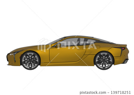 car isolated on transparent background, 3d illustration, cg render car isolated on transparent background, 3d illustration, cg render 139718251