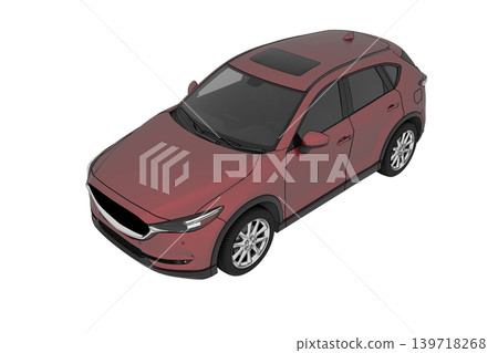 car isolated on transparent background, 3d illustration, cg render car isolated on transparent background, 3d illustration, cg render 139718268