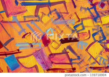 Colored abstract painting texture Colored abstract painting texture 139718904
