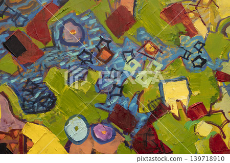 Colored abstract painting texture Colored abstract painting texture 139718910