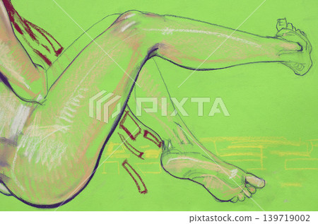 human's figure, pencil drawing illustration, sketch human's figure, pencil drawing illustration, sketch 139719002