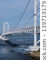 The Great Naruto Bridge (Naruto City, Tokushima Prefecture) spans the Naruto Strait, known for its strong currents. 139719179