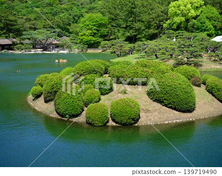 《香川縣》栗林庭園/水邊/池塘 《香川縣》栗林庭園/水邊/池塘 139719490