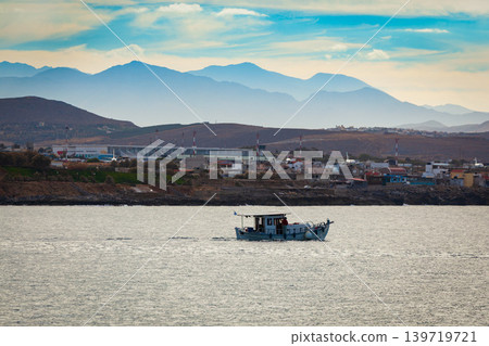 Port in Heraklion city, Crete island, Greece Port in Heraklion city, Crete island, Greece 139719721