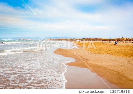 Valencia city beach in Valencia city, Spain Valencia city beach in Valencia city, Spain 139719818