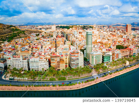 Alicante city centre aerial panoramic view, Spain Alicante city centre aerial panoramic view, Spain 139719845