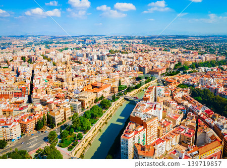 Murcia city aerial panoramic view in Spain Murcia city aerial panoramic view in Spain 139719857