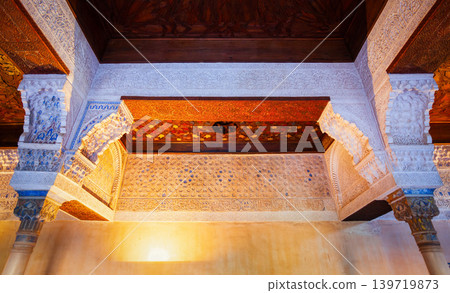 The Alhambra Palace interior in Granada, Spain The Alhambra Palace interior in Granada, Spain 139719873