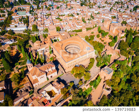 The Alhambra aerial panoramic view in Granada, Spain The Alhambra aerial panoramic view in Granada, Spain 139719883