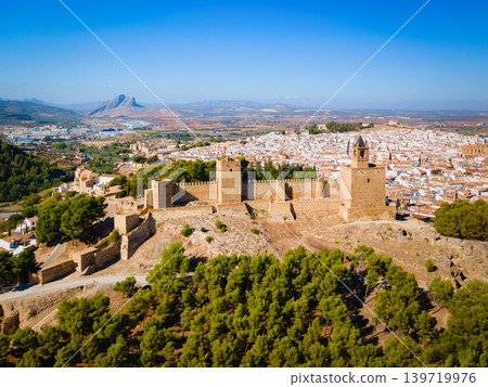 Fortress of Antequera aerial panoramic view, Spain Fortress of Antequera aerial panoramic view, Spain 139719976