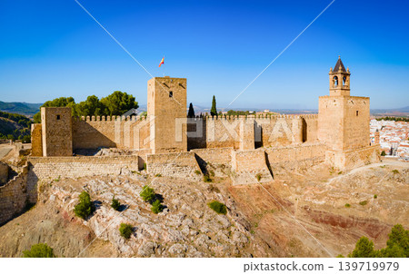 Fortress of Antequera aerial panoramic view, Spain Fortress of Antequera aerial panoramic view, Spain 139719979