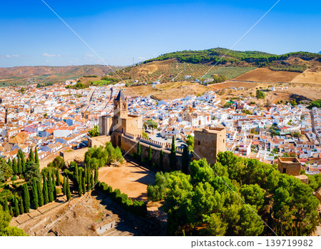 Fortress of Antequera aerial panoramic view, Spain Fortress of Antequera aerial panoramic view, Spain 139719982