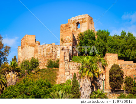 Fortress walls in Malaga, Andalusia community in Spain Fortress walls in Malaga, Andalusia community in Spain 139720012