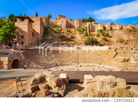 Roman theater or Teatro Romano in Malaga, Spain 139720021