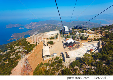 Cable car station, Babadag mountain in Turkey Cable car station, Babadag mountain in Turkey 139720122