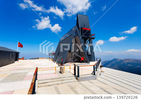 Cable car station, Babadag mountain in Turkey Cable car station, Babadag mountain in Turkey 139720126
