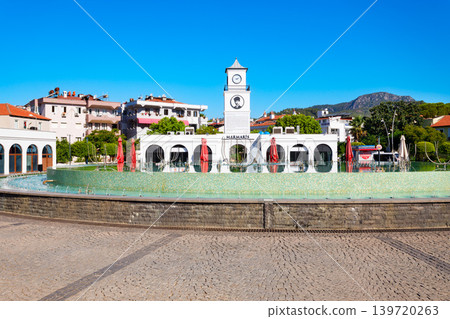 Clock Tower at Marmaris city central square in Turkey Clock Tower at Marmaris city central square in Turkey 139720263