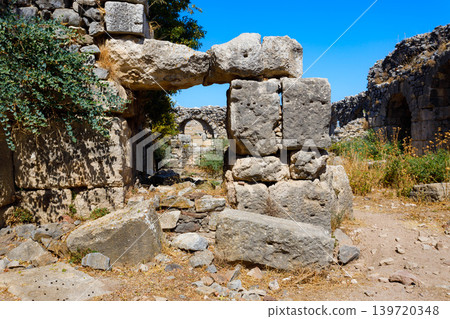 Miletus Archaeological Site near Didim city in Turkey Miletus Archaeological Site near Didim city in Turkey 139720348