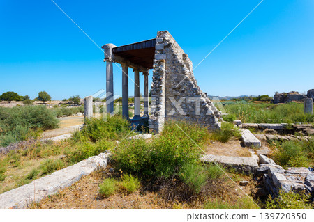 Miletus Archaeological Site near Didim city in Turkey Miletus Archaeological Site near Didim city in Turkey 139720350