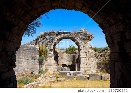 Miletus Archaeological Site near Didim city in Turkey Miletus Archaeological Site near Didim city in Turkey 139720351