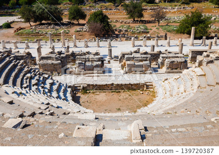 Odeon small ancient theatre in Ephesus city in Turkey Odeon small ancient theatre in Ephesus city in Turkey 139720387