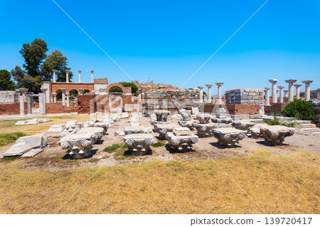 St. John Basilica at Ephesus ancient city in Selcuk in Turkey St. John Basilica at Ephesus ancient city in Selcuk in Turkey 139720417