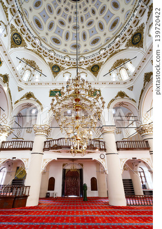 Hisar Mosque interior view in Izmir city in Turkey Hisar Mosque interior view in Izmir city in Turkey 139720422