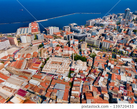 Hisar Mosque aerial panoramic view in Izmir city in Turkey Hisar Mosque aerial panoramic view in Izmir city in Turkey 139720433