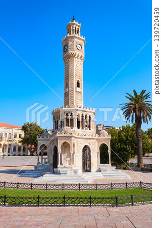 Izmir Clock Tower at Konak square in Izmir city, Turkey Izmir Clock Tower at Konak square in Izmir city, Turkey 139720459