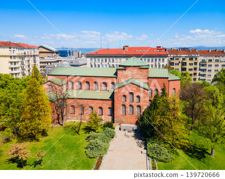 Saint Sophia Church aerial panoramic view, Sofia Saint Sophia Church aerial panoramic view, Sofia 139720666