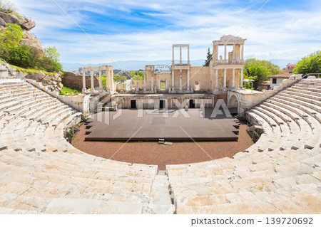 Roman theatre of Philippopolis in Plovdiv city Roman theatre of Philippopolis in Plovdiv city 139720692