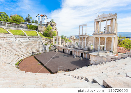 Roman theatre of Philippopolis in Plovdiv city Roman theatre of Philippopolis in Plovdiv city 139720693