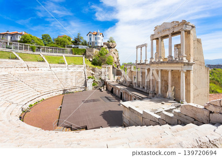 Roman theatre of Philippopolis in Plovdiv city 139720694
