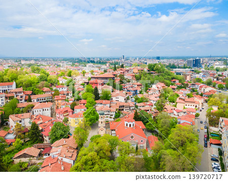 Saint Nedelya Church aerial panoramic view in Plovdiv Saint Nedelya Church aerial panoramic view in Plovdiv 139720717