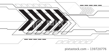 Abstract black lines cyber arrow direction technology futuristic geometric design modern creative background vector Abstract black lines cyber arrow direction technology futuristic geometric design modern creative background vector 139720776