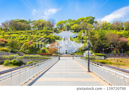 Historic stairs at the Burgas Central Beach Historic stairs at the Burgas Central Beach 139720790