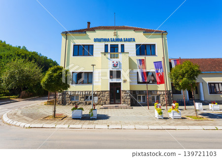 Municipality building in Bajina Basta city, Serbia Municipality building in Bajina Basta city, Serbia 139721103
